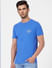 Blue Crew Neck T-shirt_394559+2