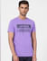 Purple Graphic Crew Neck T-shirt_394561+2