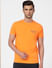 Orange Crew Neck T-shirt_394564+2