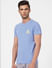 Blue Crew Neck T-shirt_394565+3