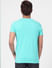 Blue Graphic Print Crew Neck T-shirt_394566+4