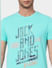 Blue Graphic Print Crew Neck T-shirt_394566+5