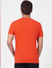 Orange Graphic Crew Neck T-shirt_394568+4