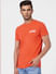 Orange Crew Neck T-shirt_394572+3
