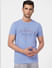 Blue Graphic Print Crew Neck T-shirt_394575+2