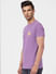 Purple Crew Neck T-shirt_394577+3