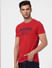 Red Graphic Crew Neck T-shirt_394578+3