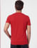 Red Graphic Crew Neck T-shirt_394578+4