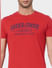Red Graphic Crew Neck T-shirt_394578+5
