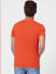 Orange Graphic Crew Neck T-shirt_394580+4