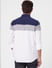 White Colourblocked Full Sleeves Shirt_394585+4