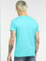 Blue Graphic Print Crew Neck T-shirt_394594+4