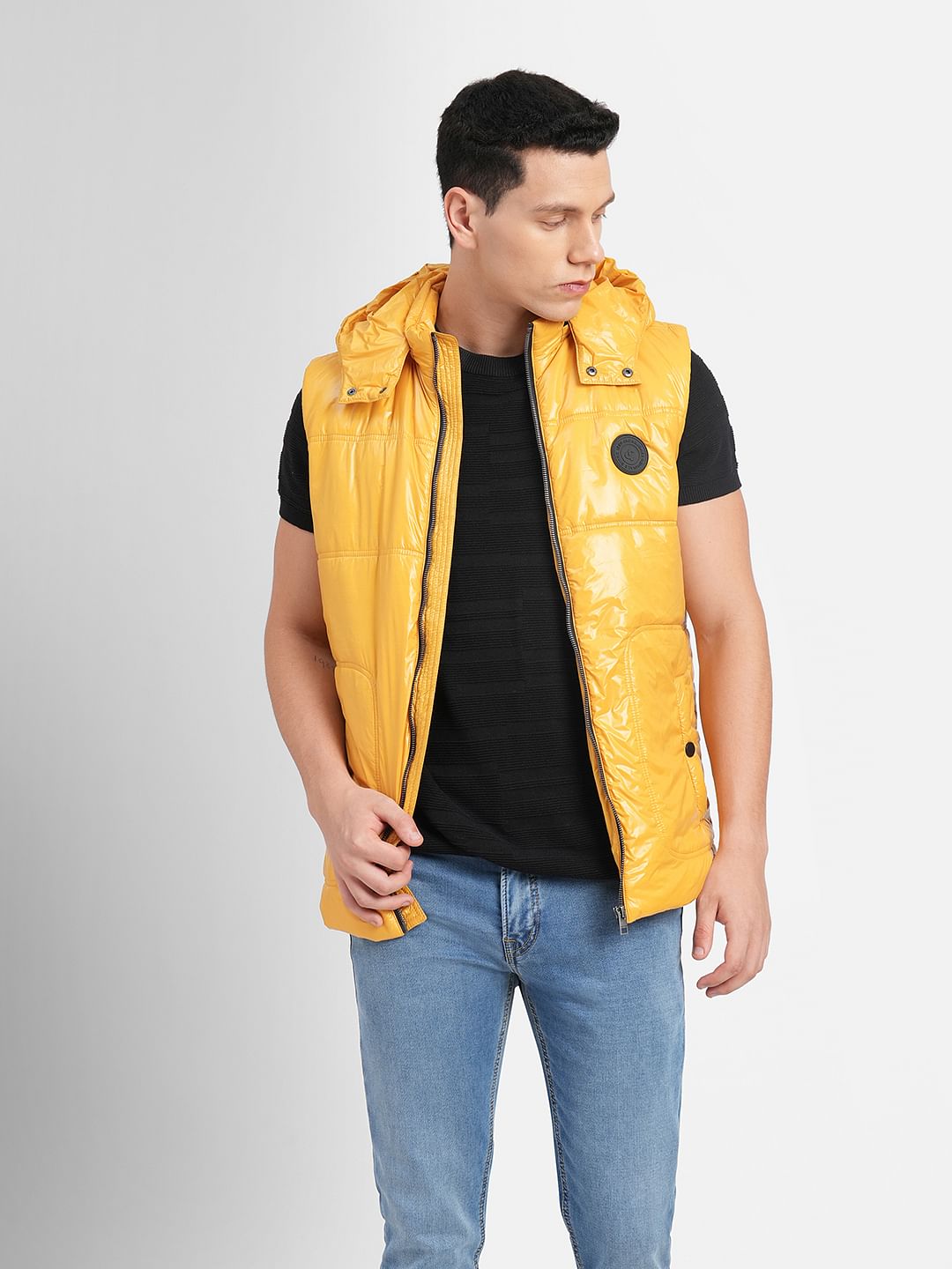 Yellow hot sale bubble vest