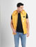 Yellow Hooded Puffer Vest Jacket_402841+2