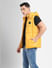Yellow Hooded Puffer Vest Jacket_402841+3