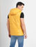 Yellow Hooded Puffer Vest Jacket_402841+4