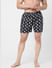 Navy Blue Graphic Print Boxers_396915+1