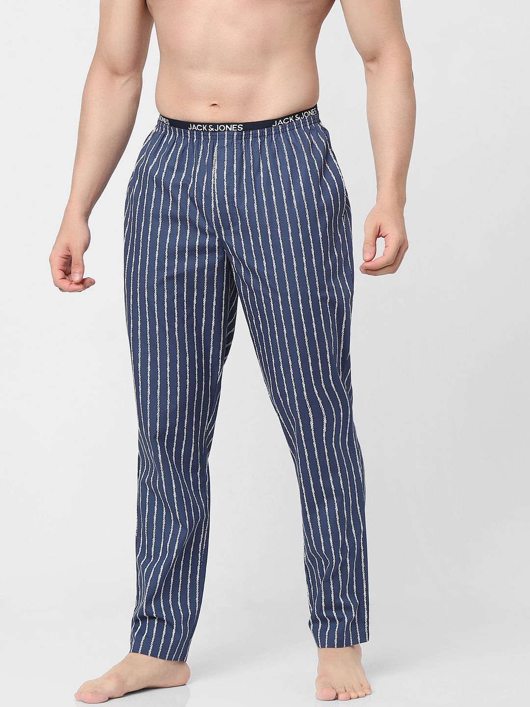 Blue 2025 striped pajamas