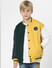 Boys Yellow Colourblocked Jacket_400695+2