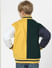 Boys Yellow Colourblocked Jacket_400695+4