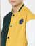 Boys Yellow Colourblocked Jacket_400695+5