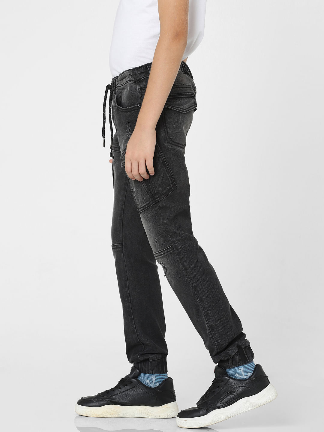 Denim Jeans 195GSM Black Boys Trousers, Size: 34 at best price in Gurugram