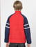 Boys Red Colourblocked Jacket_400703+4