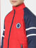 Boys Red Colourblocked Jacket_400703+5