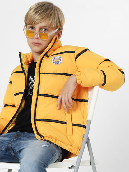 Boys Yellow Puffer Jacket