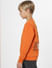 Boys Orange Text Print Sweatshirt_400713+3