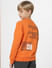 Boys Orange Text Print Sweatshirt_400713+4