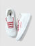 White Mesh Slip On Sneakers_406983+2