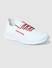 White Mesh Slip On Sneakers_406983+4