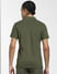Green Logo Print Polo Neck T-shirt_407028+4