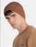 Brown Knitted Beanie_408610+4