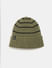 Olive Green Knitted Beanie_408611+1