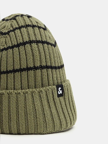 Olive Green Knitted Beanie