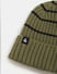Olive Green Knitted Beanie_408611+3