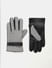 Grey Plain Coloured Gloves_408619+2