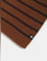 Brown Striped Cotton Scarf_408623+3