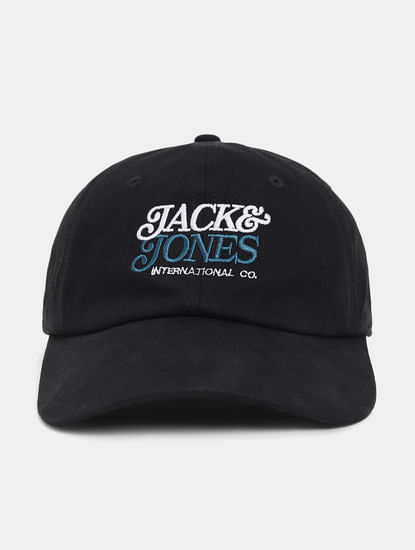 Black Logo Printed Cap
