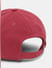 Red Logo Print Baseball Cap_408633+5
