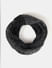 Black Knit Tube Scarf_408658+2