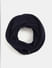 Navy Blue Knit Tube Scarf_408660+2