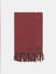 Red Woven Fringe Detail Scarf_408667+1