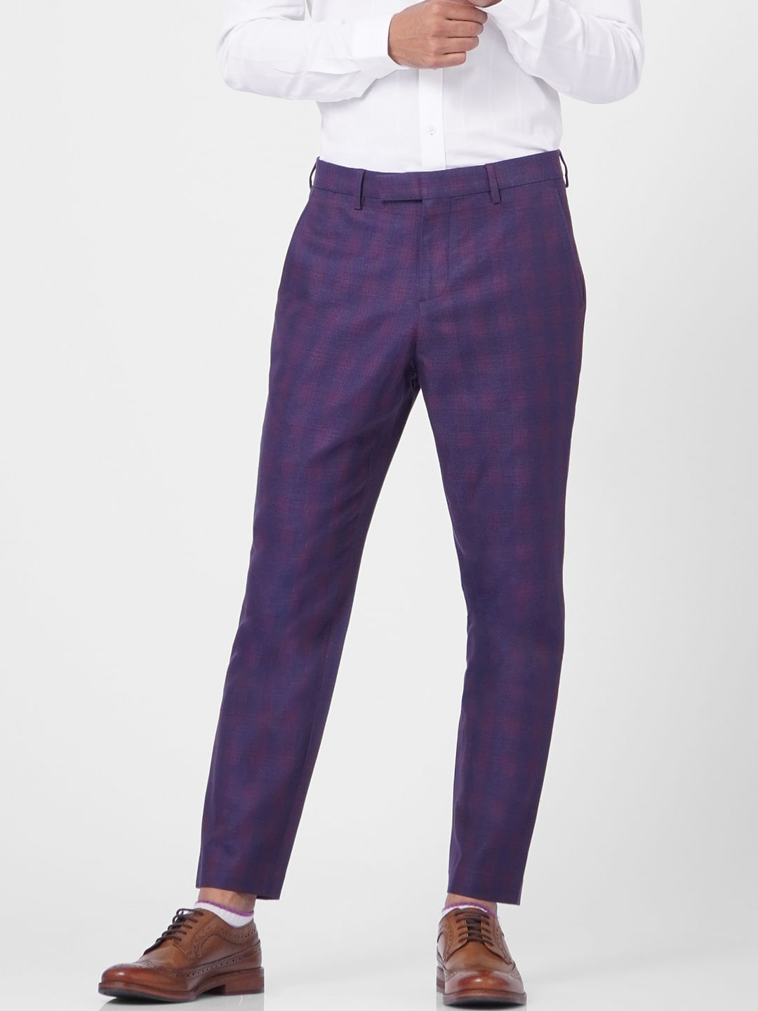 Share 141+ mens formal check trousers best