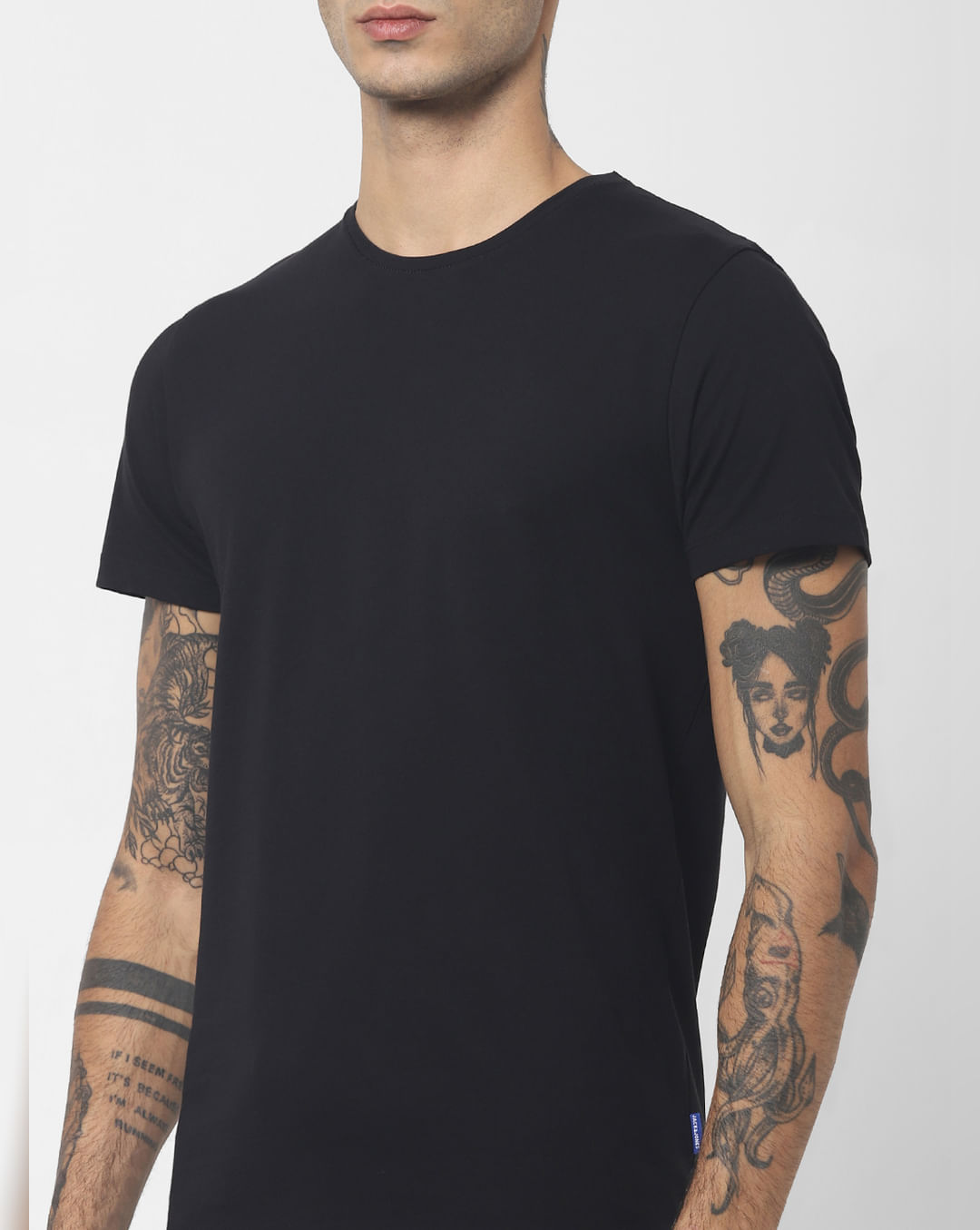 Buy Black V Neck T-shirt for Men
