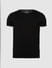 Black V Neck T-shirt_389437+8