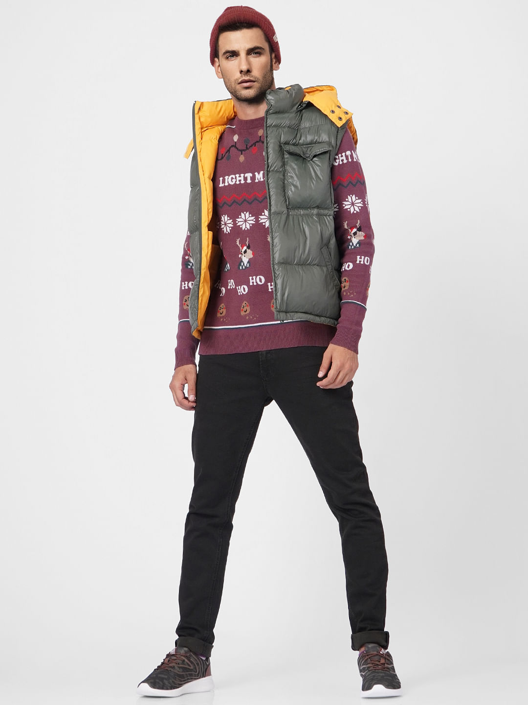 H and m puffer jacket outlet mens