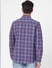 Blue Check Linen Blend Shirt_389443+4